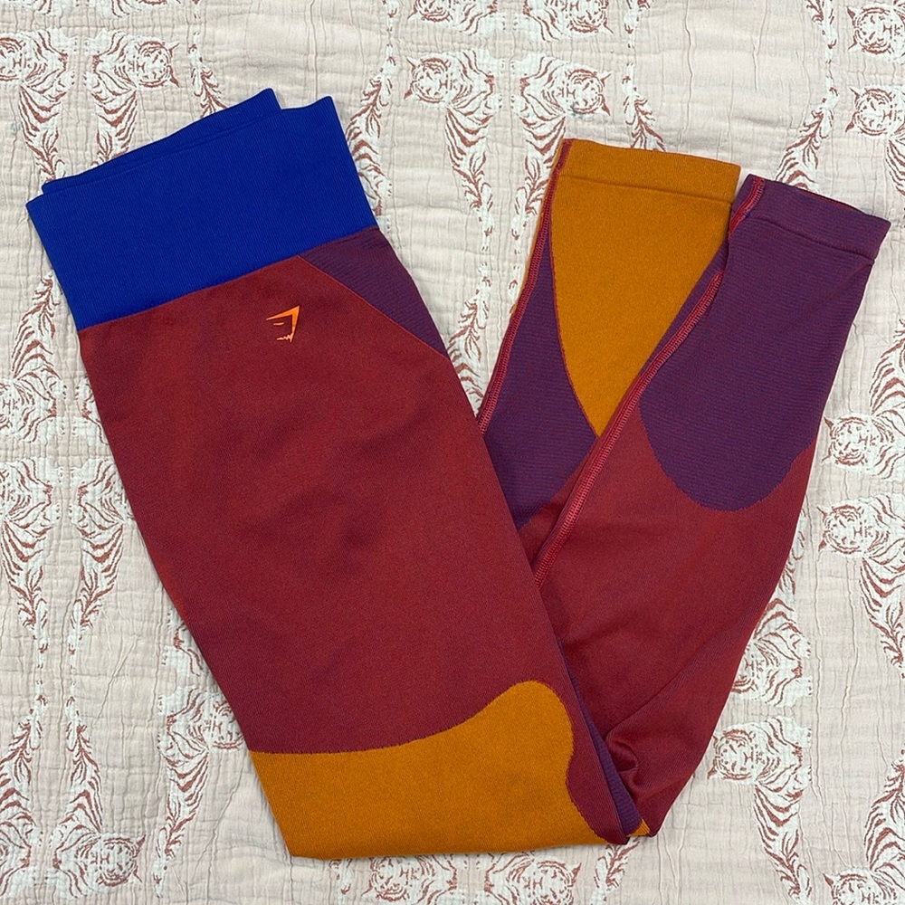 Multi colored high waisted leggings
